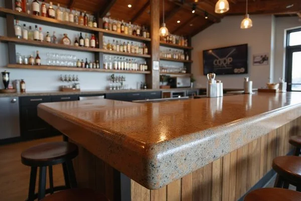 Commercial Concrete Bar Tops and Countertops