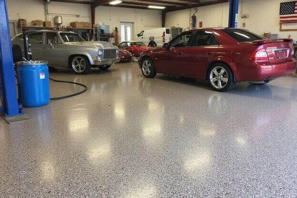 commercial epoxy flooring Austin detail