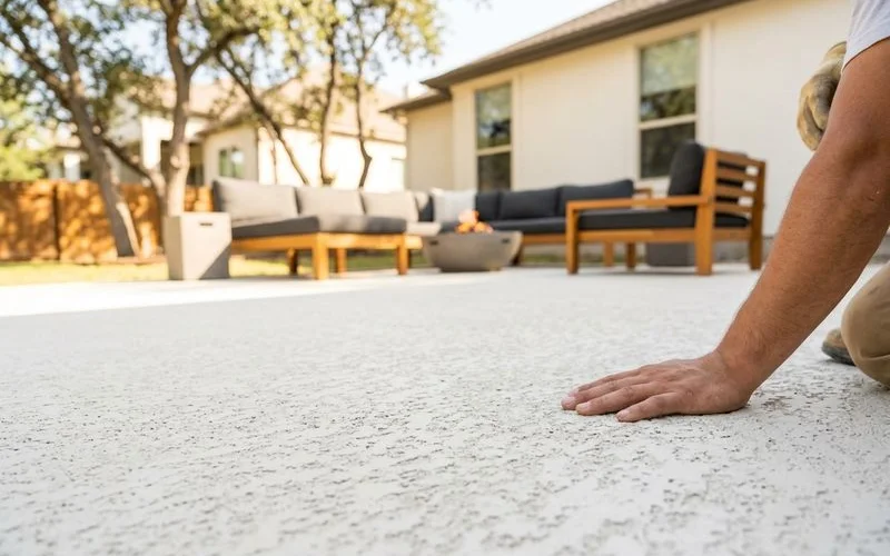Cool-deck knockdown texture detail
