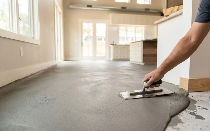 Thin micro-topping at 1/8 inch