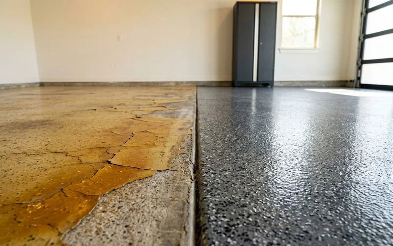 Yellowed epoxy vs polyaspartic