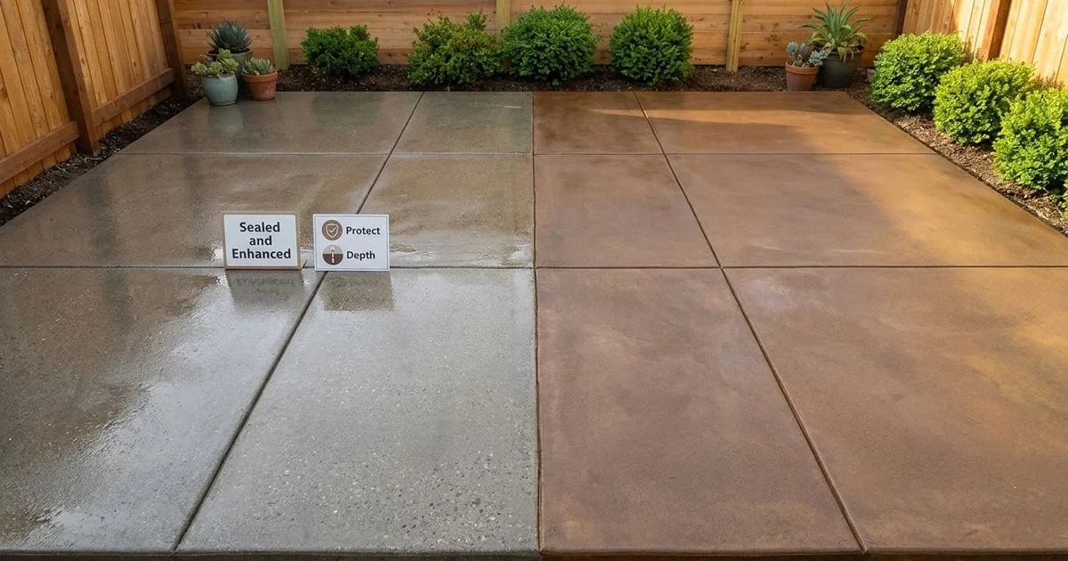 Clean-and-seal versus full staining comparison