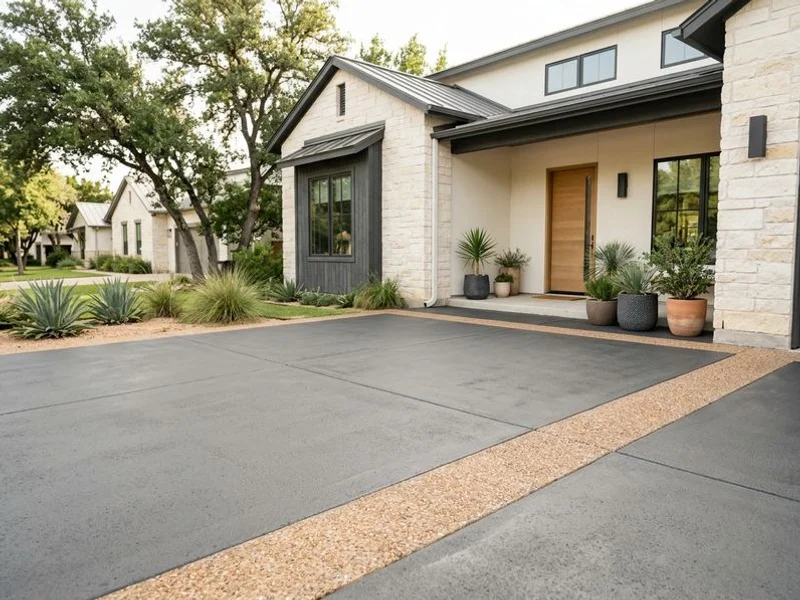 Decorative concrete work in Leander