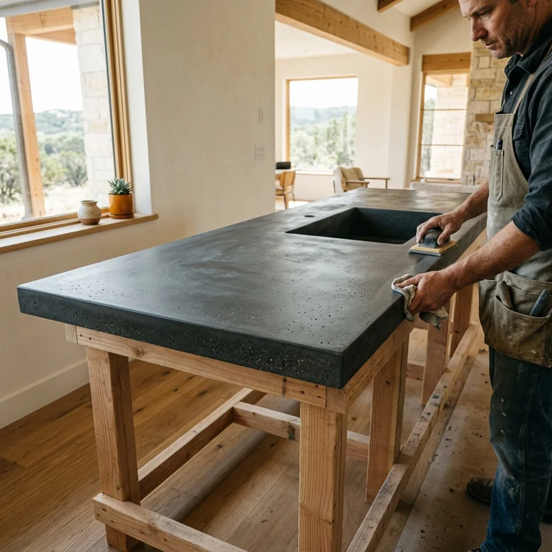 Concrete Countertops detail