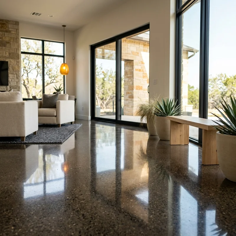 Mirror-gloss commercial showroom polish